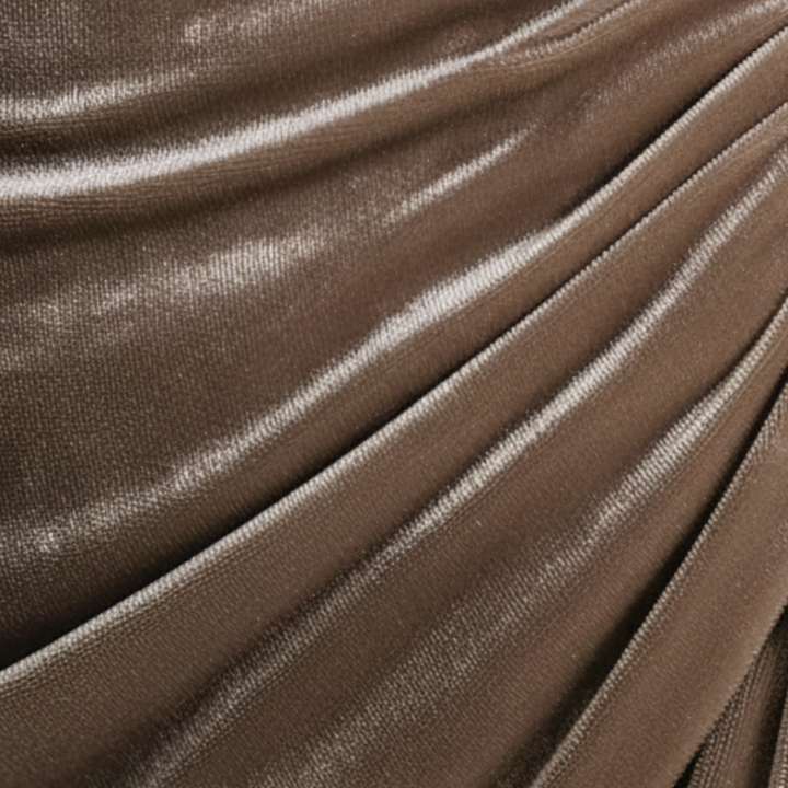 Abito Donna Lungo con Scollo Drappeggiato