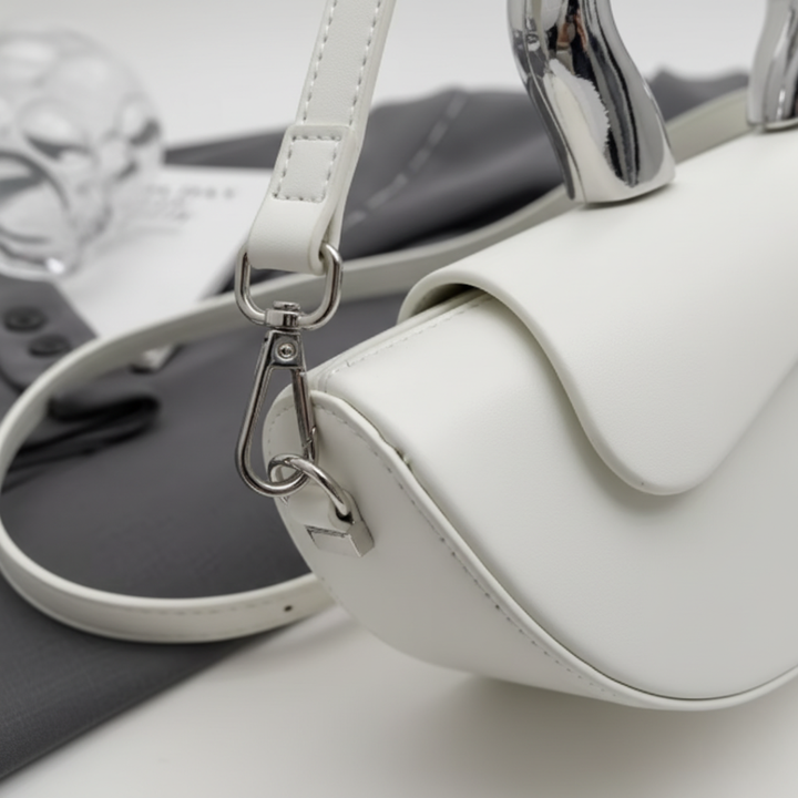 Women's Shoulder Bag PU Half Moon Heart Handle