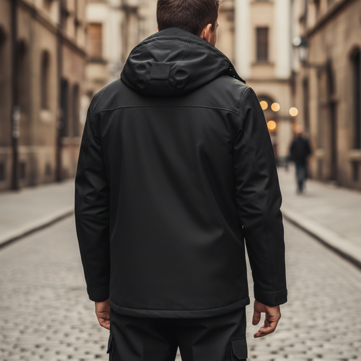 Giacca Softshell Uomo Impermeabile con Cappuccio