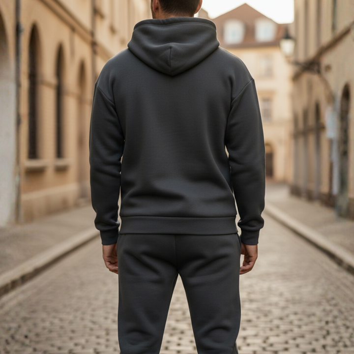 Tuta Uomo Felpato Casual con Cappuccio