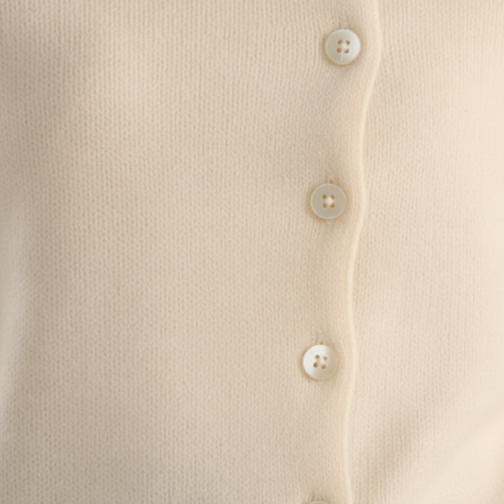 Maglione Donna Cashmere Collo Tondo Bottoni