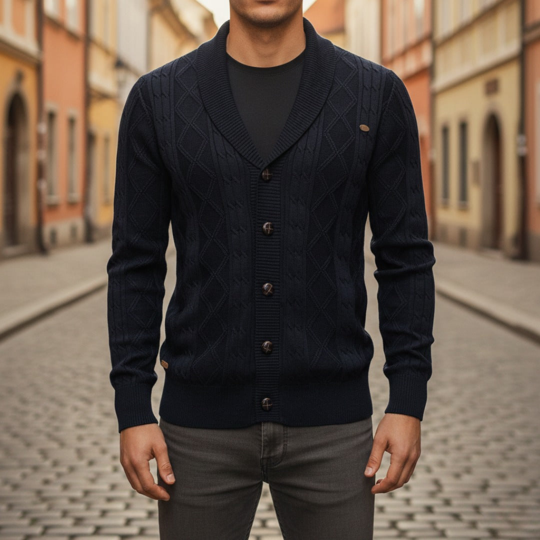 Cardigan uomo con bottoni