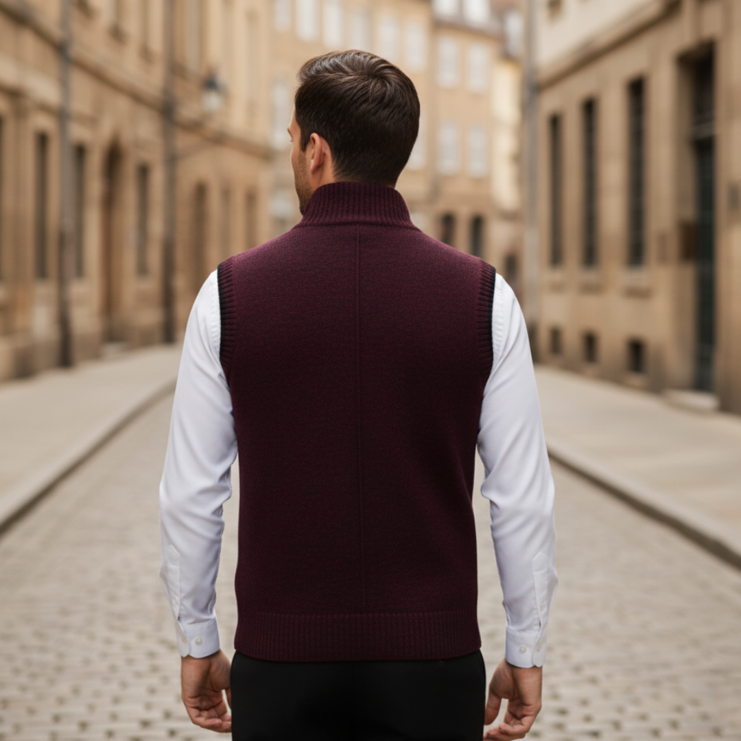 Gilet Uomo Casual Con Zip