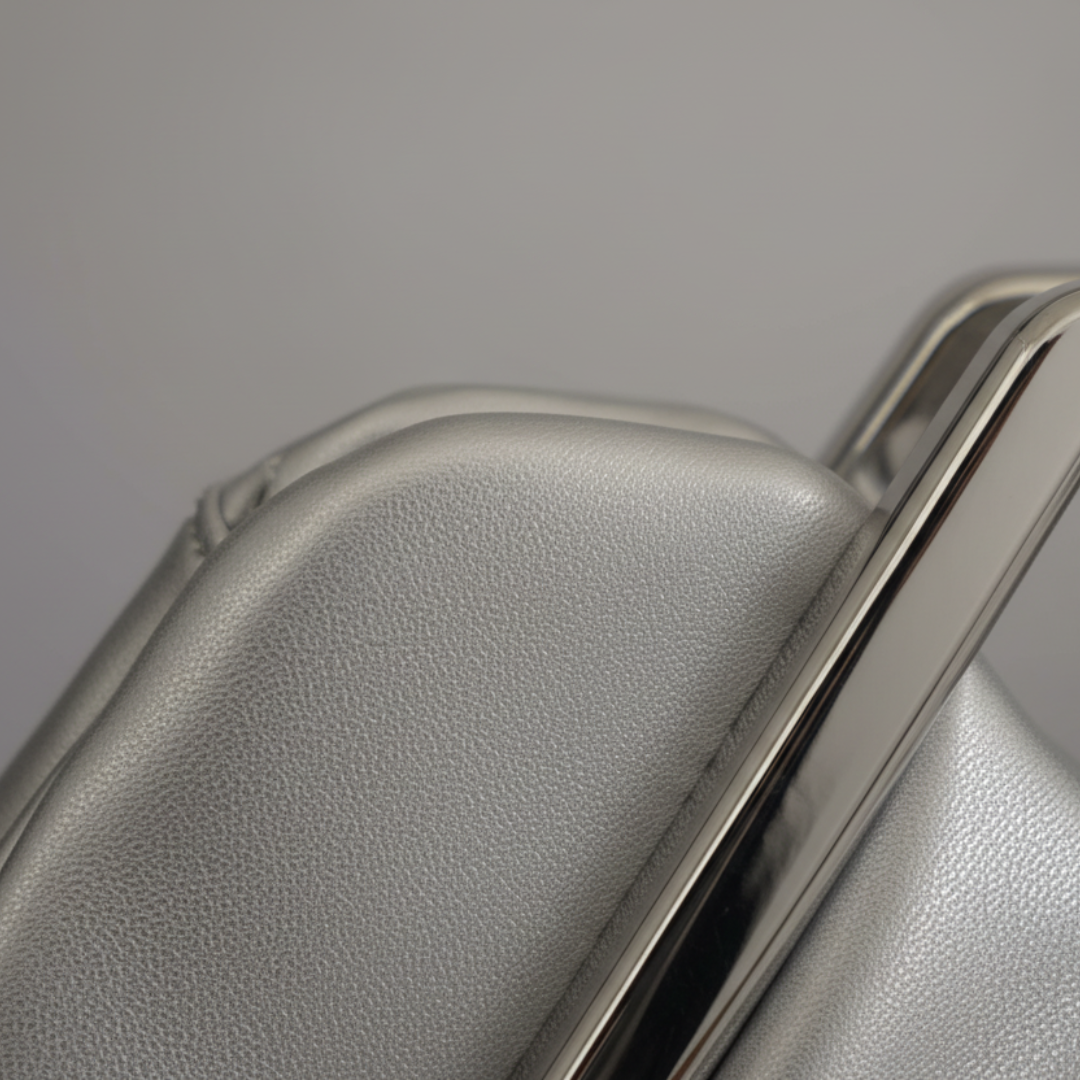 Borsa Donna con Manico Oro in Ecopelle