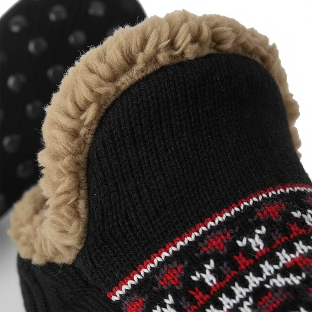 Unisex Knitted Socks with Fur