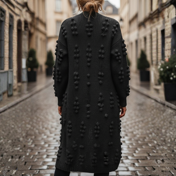 Cardigan Donna Lungo Maglia Spessa Bohémien