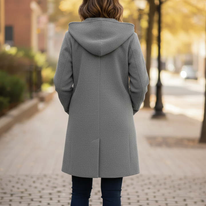 Giacca Donna con Cappuccio in Tessuto Resistente