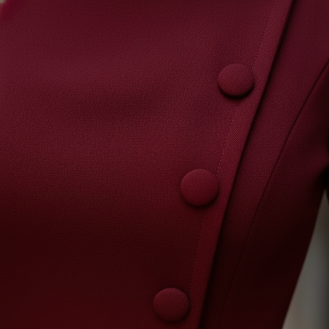 Abito Donna Elegante con Bottoni