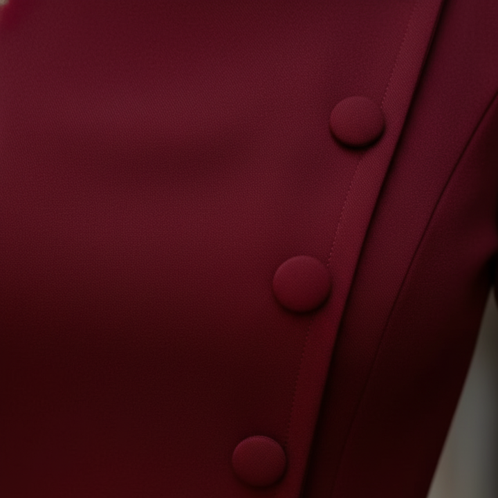 Abito Donna Elegante con Bottoni