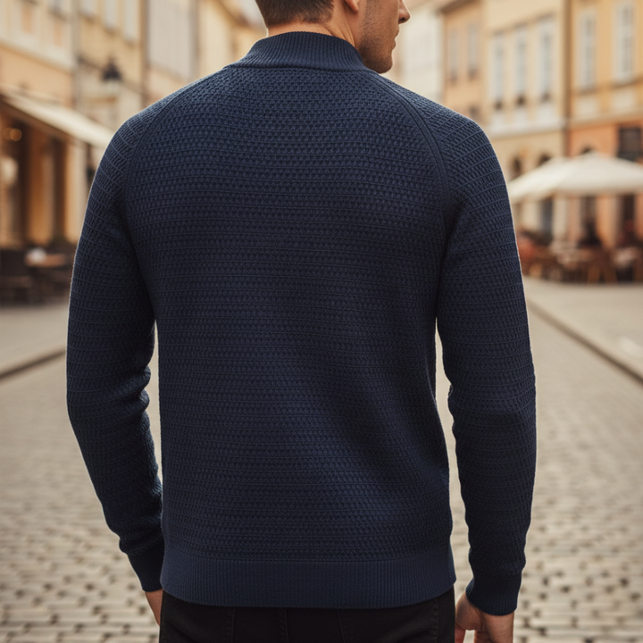 Cardigan Uomo in Filato Morbido con Bottoni