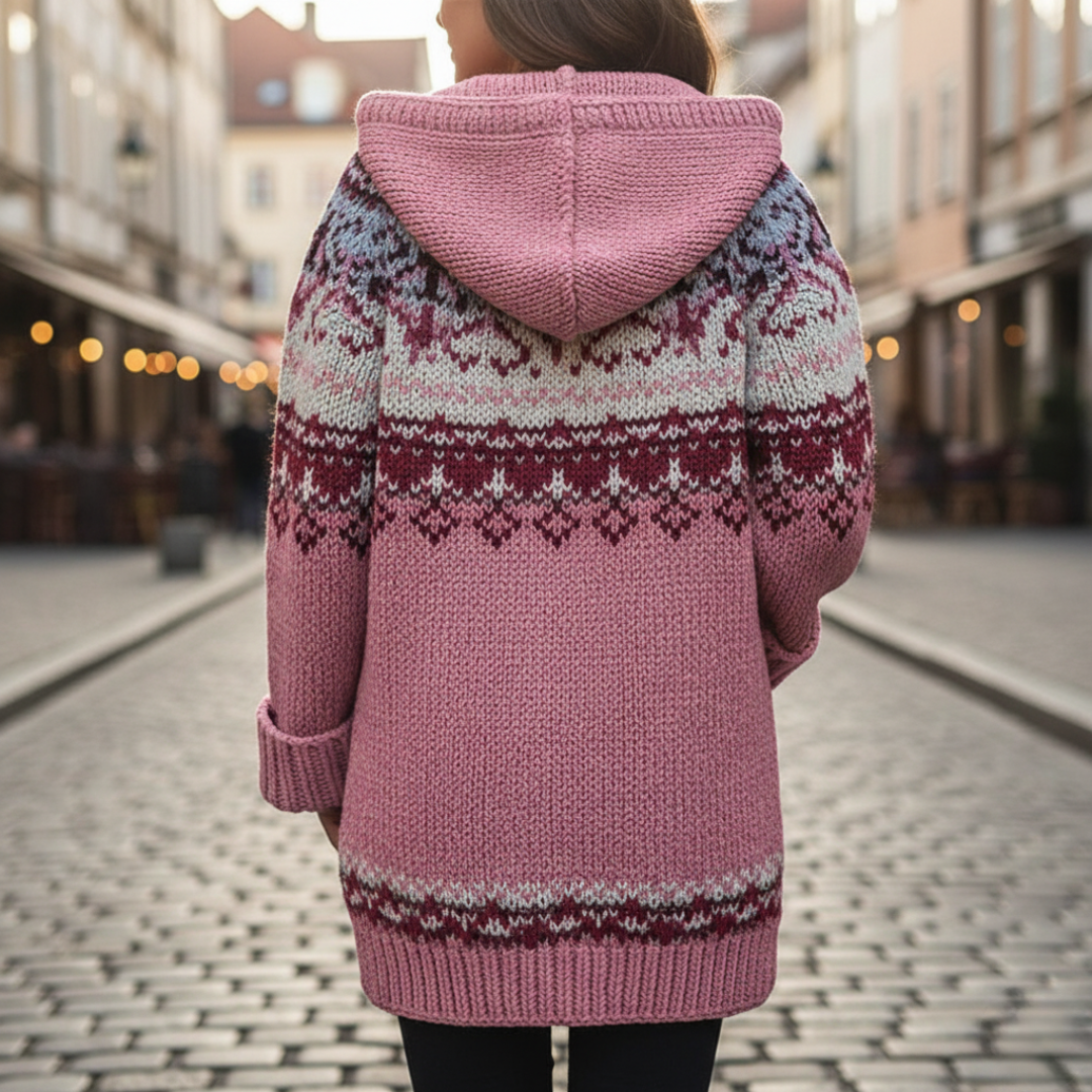 Giacca Corto Donna in Materiale Misto con Collo Revers e Bottoni