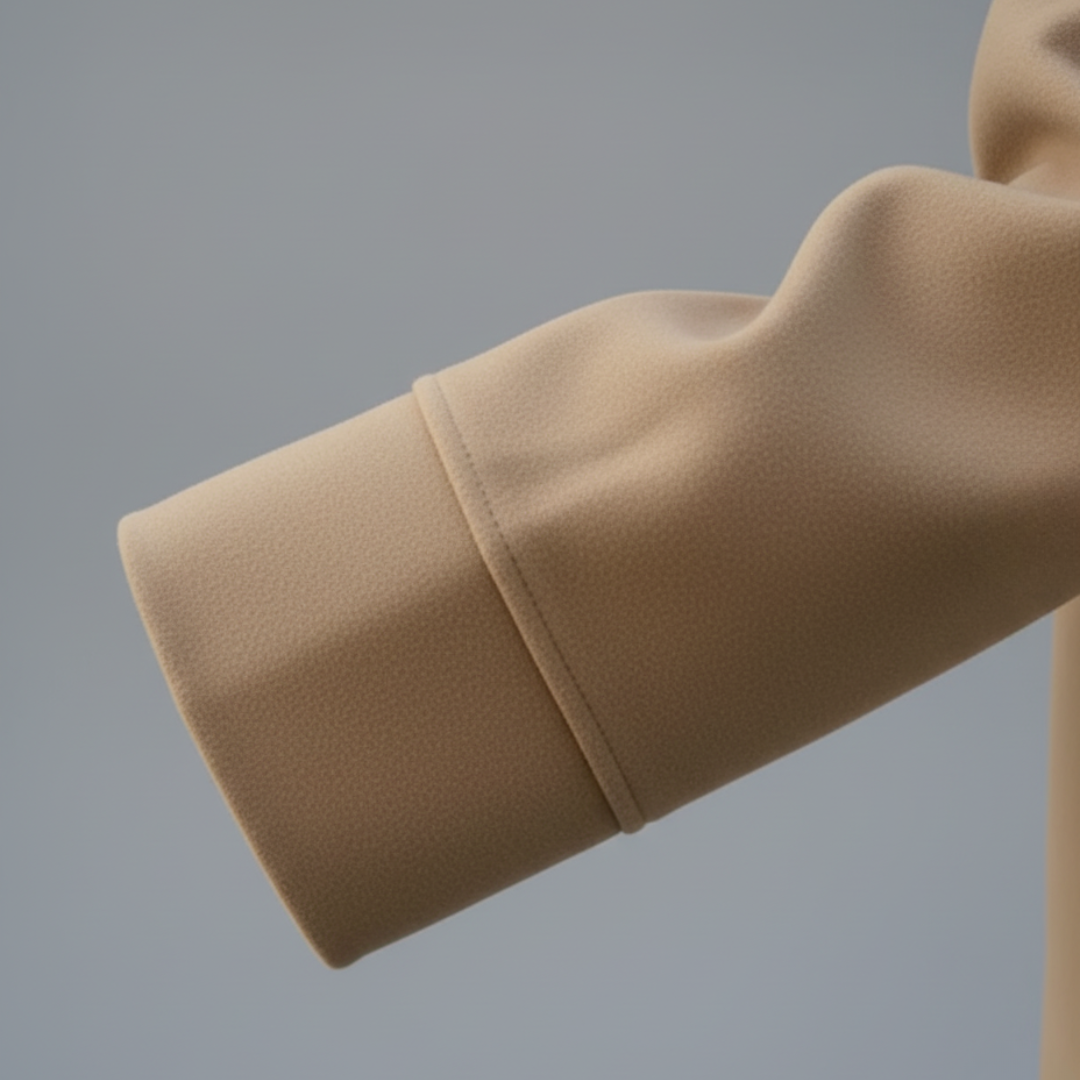 Damenmantel mit Stehkragen und Knöpfen