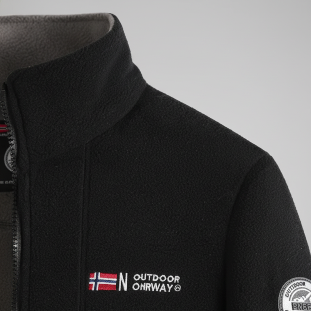 Giacca Fleece Uomo con Zip e Collo Alto Disponibil