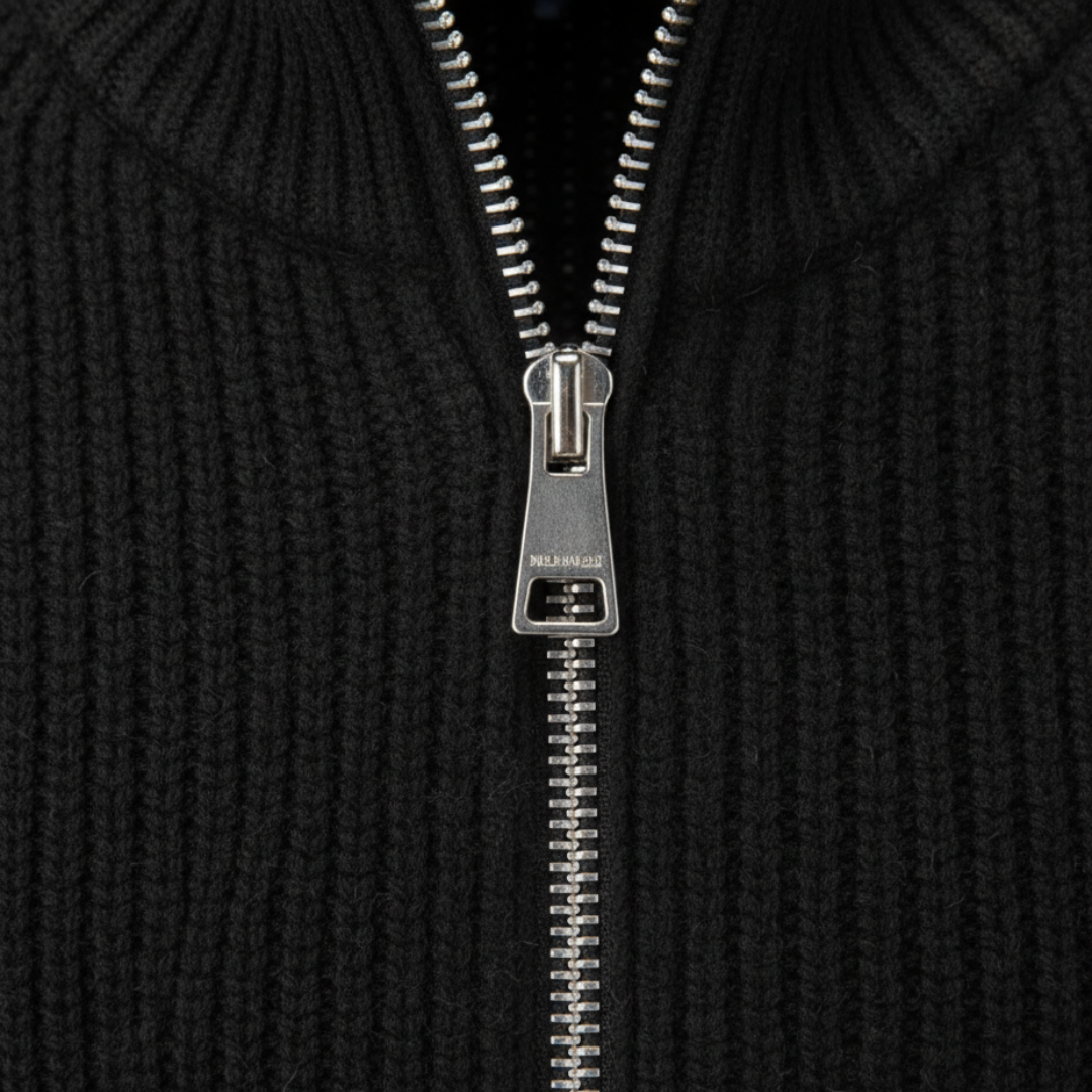 Men's Cardigan in Soft Yarn with Full Zip