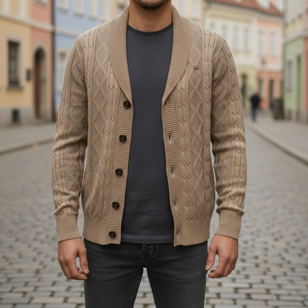 Cardigan uomo con bottoni
