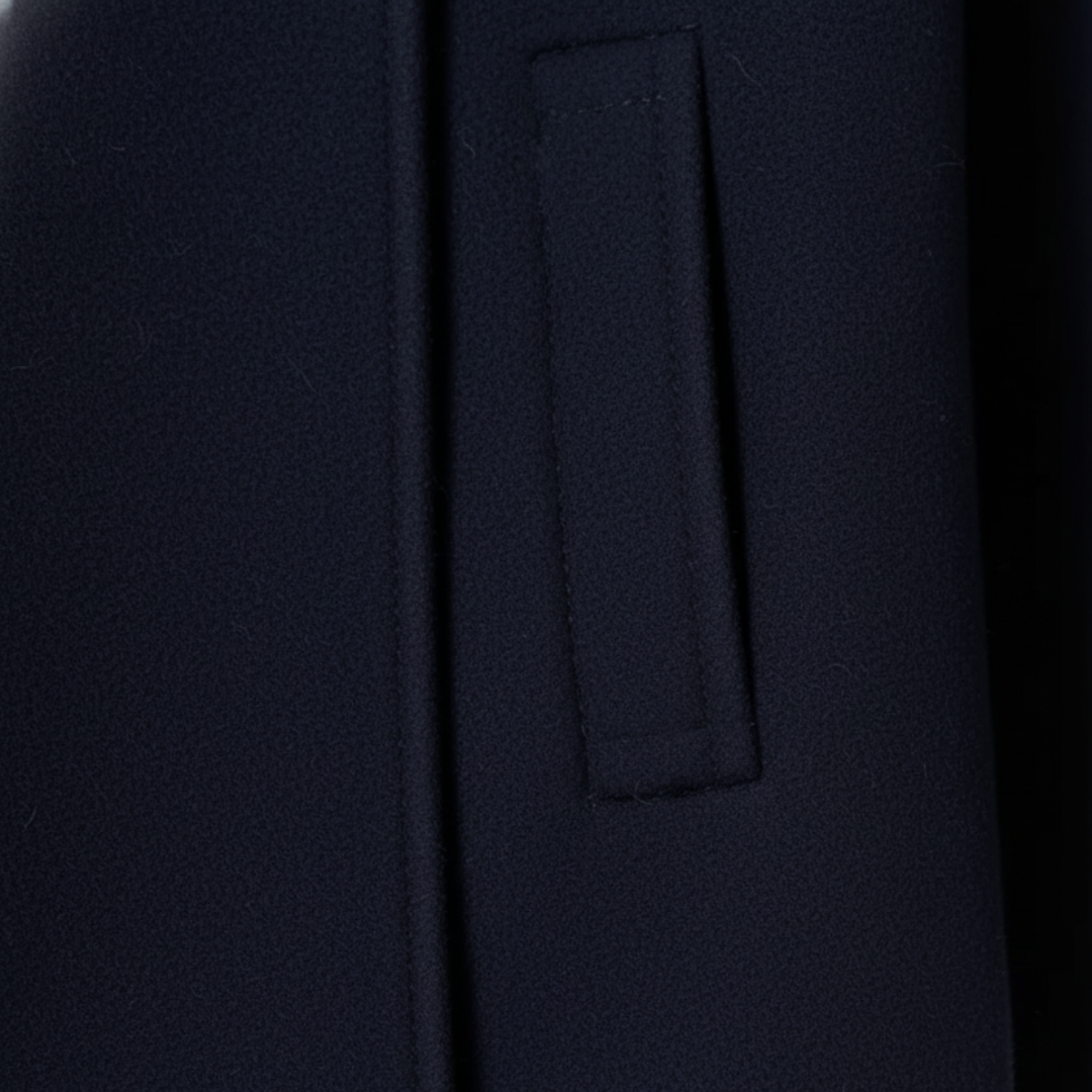 Cappotto Donna con Collo Alto e Cintura