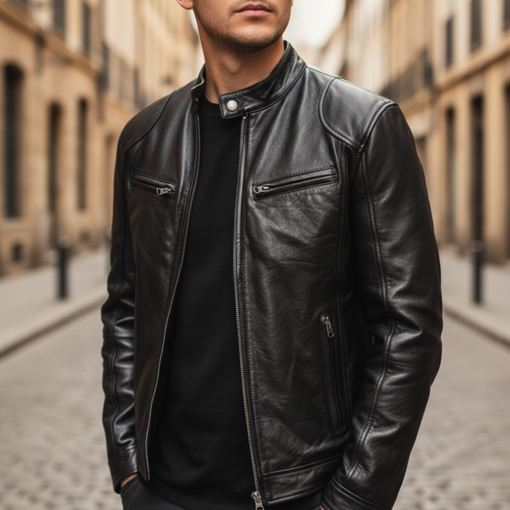 Giacca in pelle da uomo