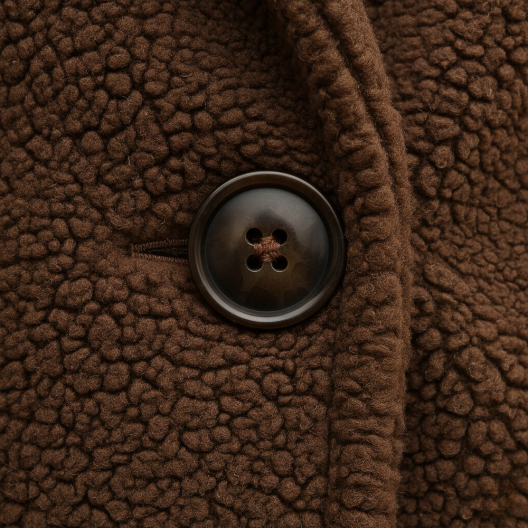 Giacca Teddy Donna Invernale in Tessuto Misto Lana