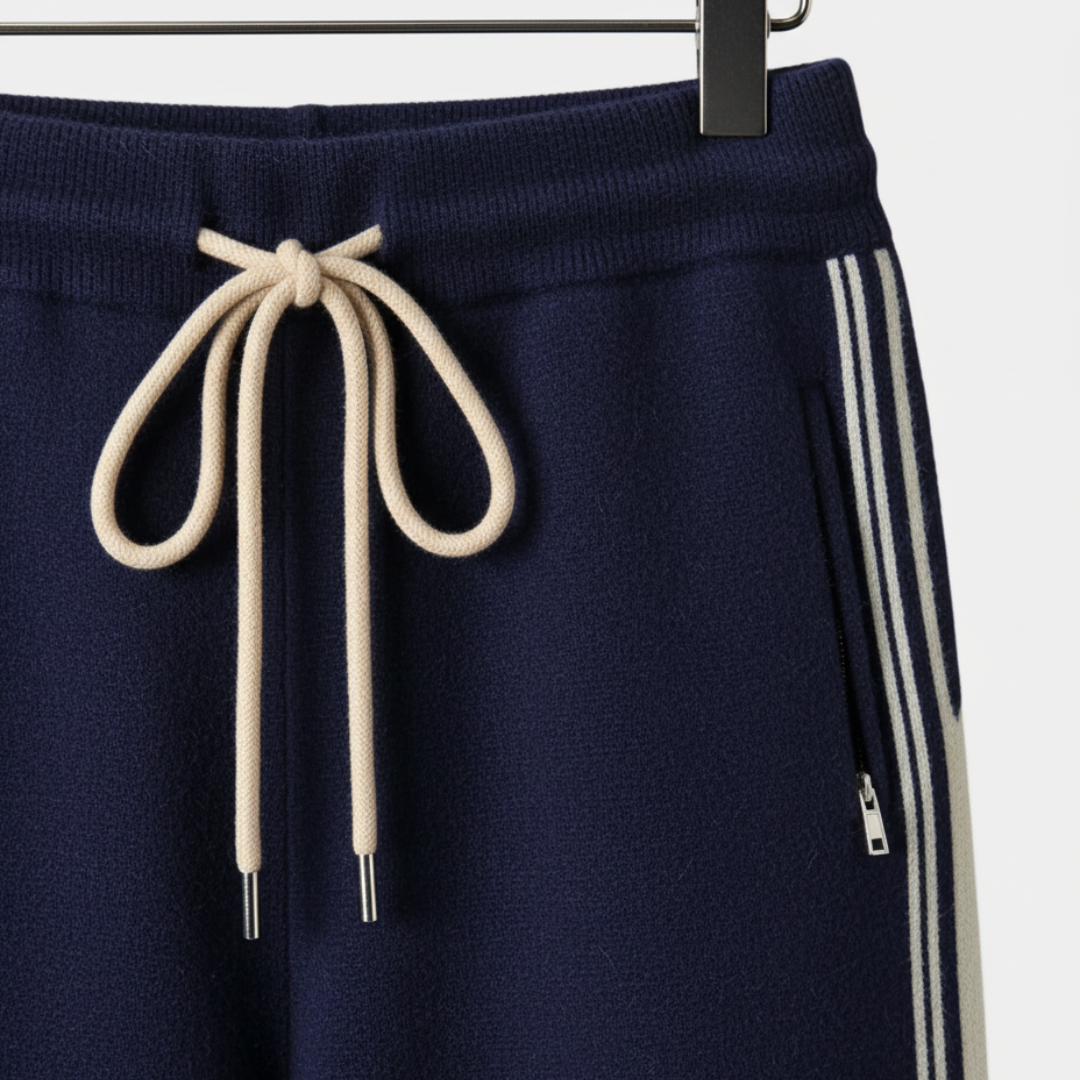 Men's Tracksuit Set with Hood in Soft Yarn