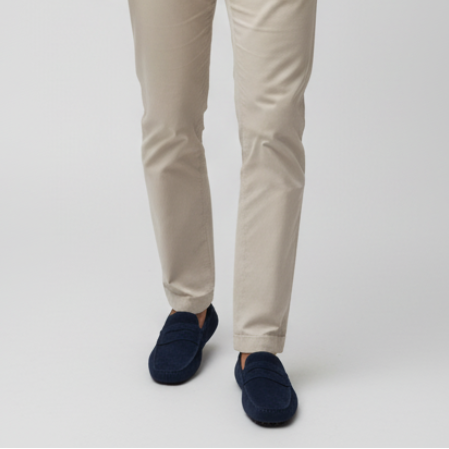 Mocassini uomo in pelle scamosciata