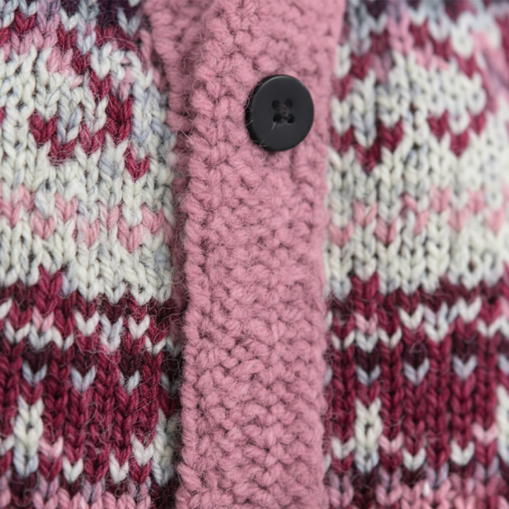 Giacca Corto Donna in Materiale Misto con Collo Revers e Bottoni