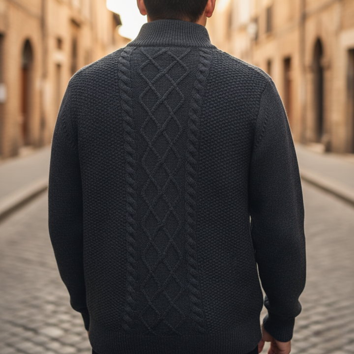 Maglione Uomo Mezza Zip