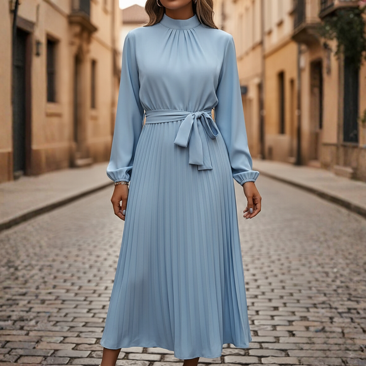 Abito lungo donna a pieghe