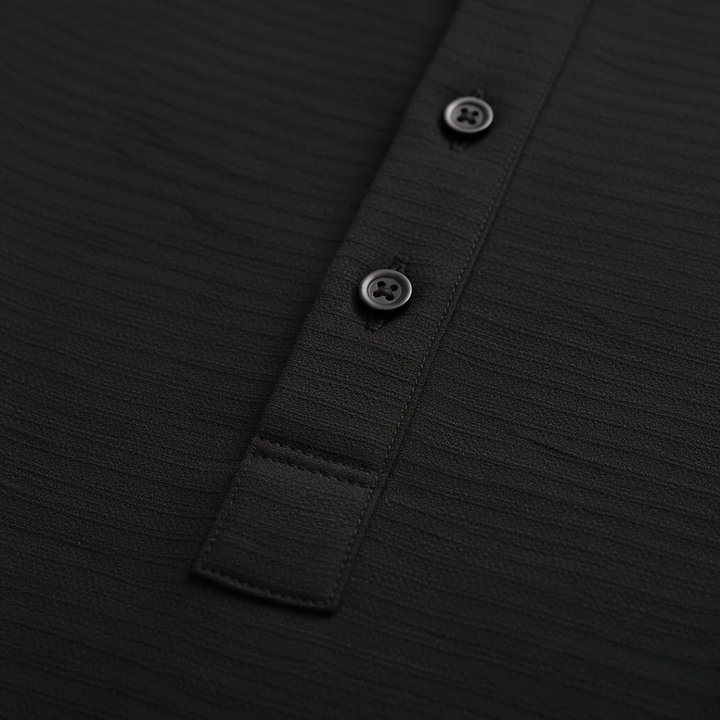 Maglia Henley Uomo in Nido d’Ape Beige