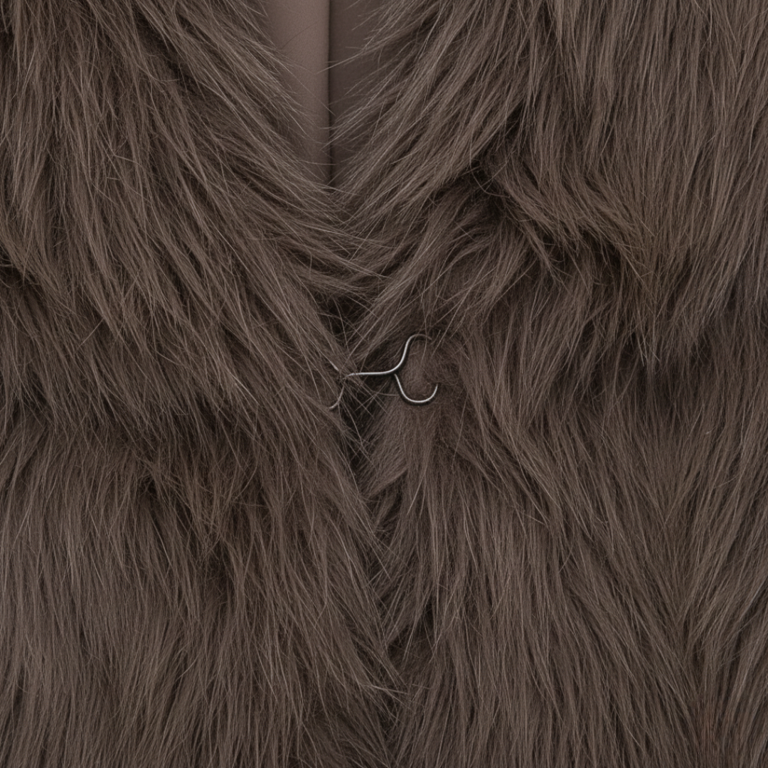 Giacca Donna Pelliccia Sintetica Casual