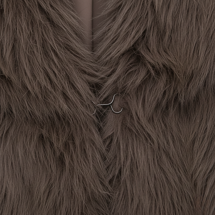 Giacca Donna Pelliccia Sintetica Casual