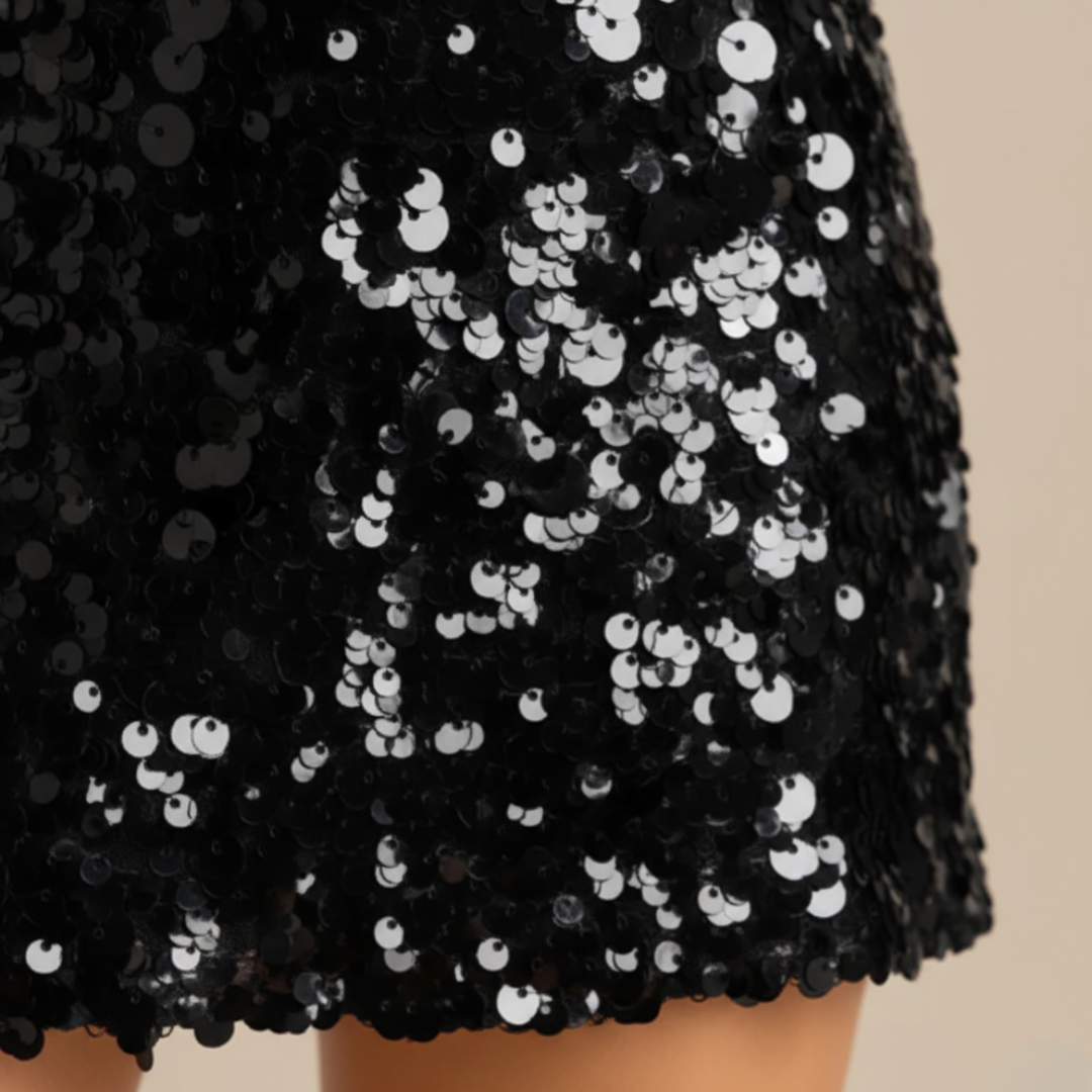 Lange Damenhose mit Pailletten