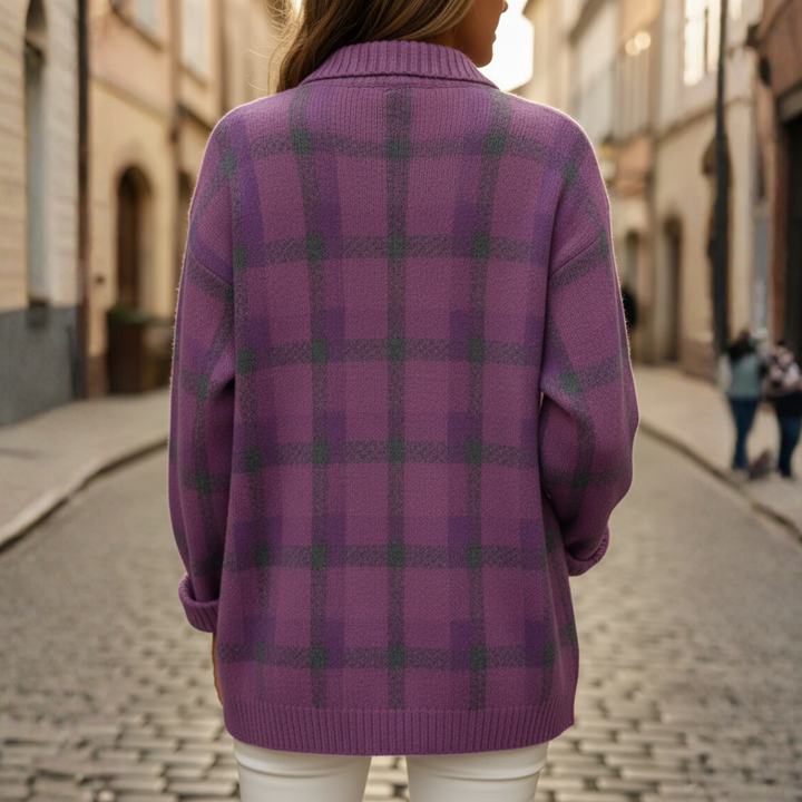 Camicia Maglione Donna a Quadri