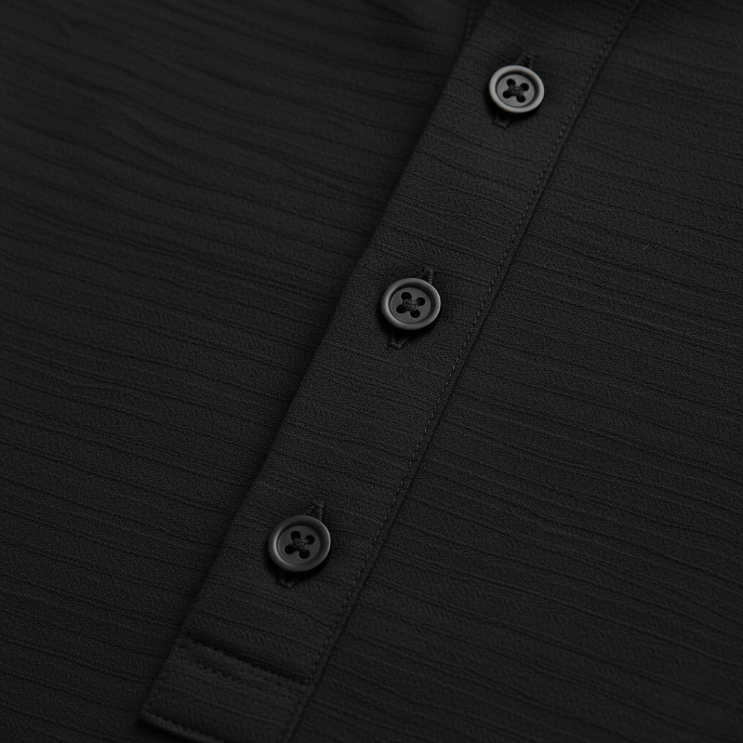 Maglia Henley Uomo in Nido d’Ape Beige