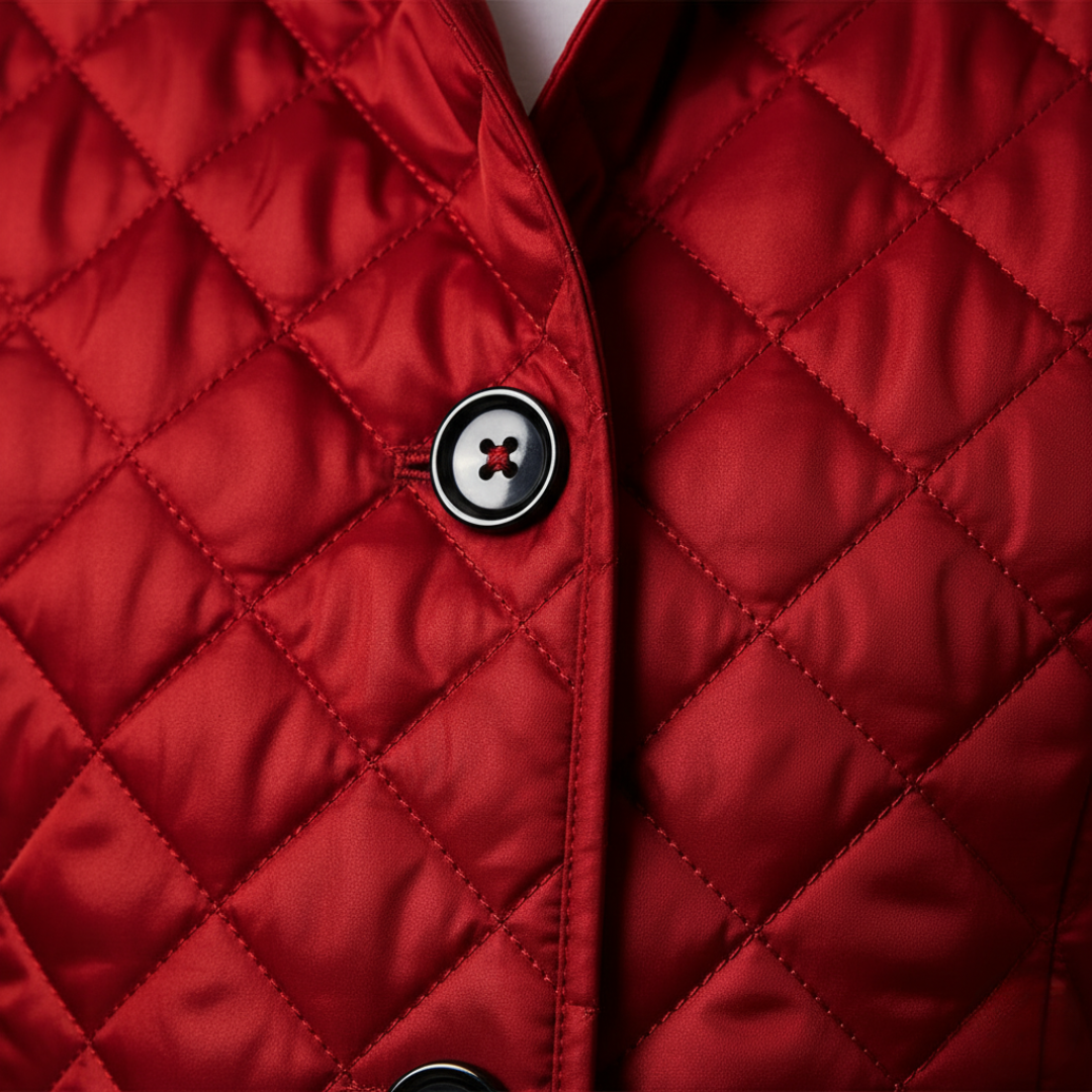 Giacca Donna Trapuntata Diamante Bottoni Leggera