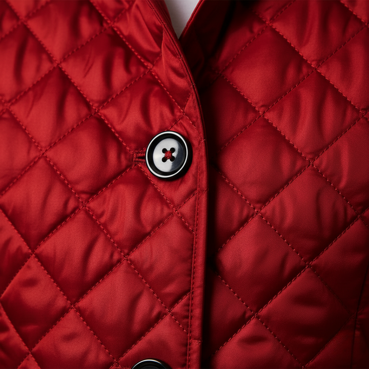 Giacca Donna Trapuntata Diamante Bottoni Leggera