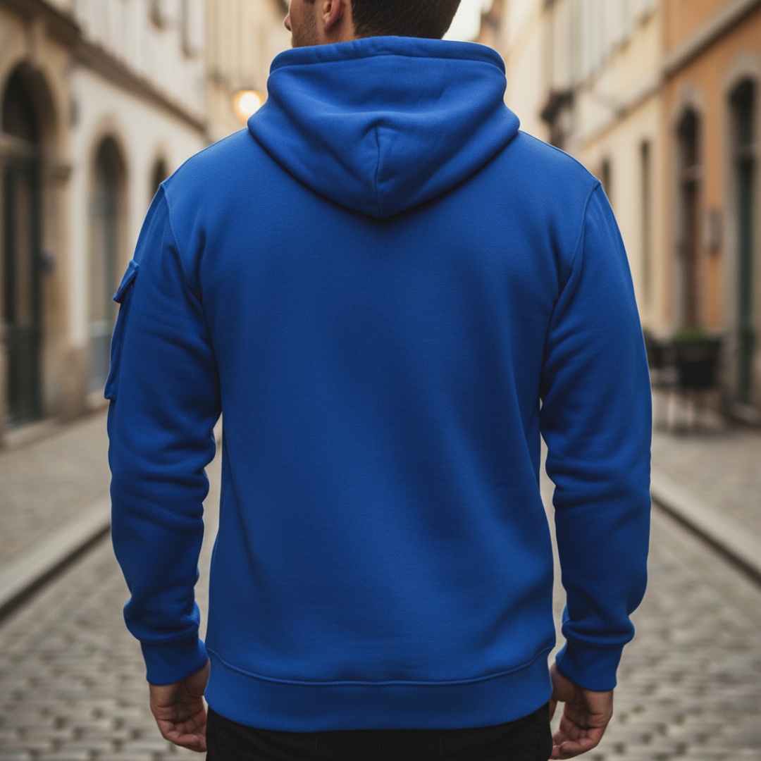 Felpa con Cappuccio da Uomo con Cerniera