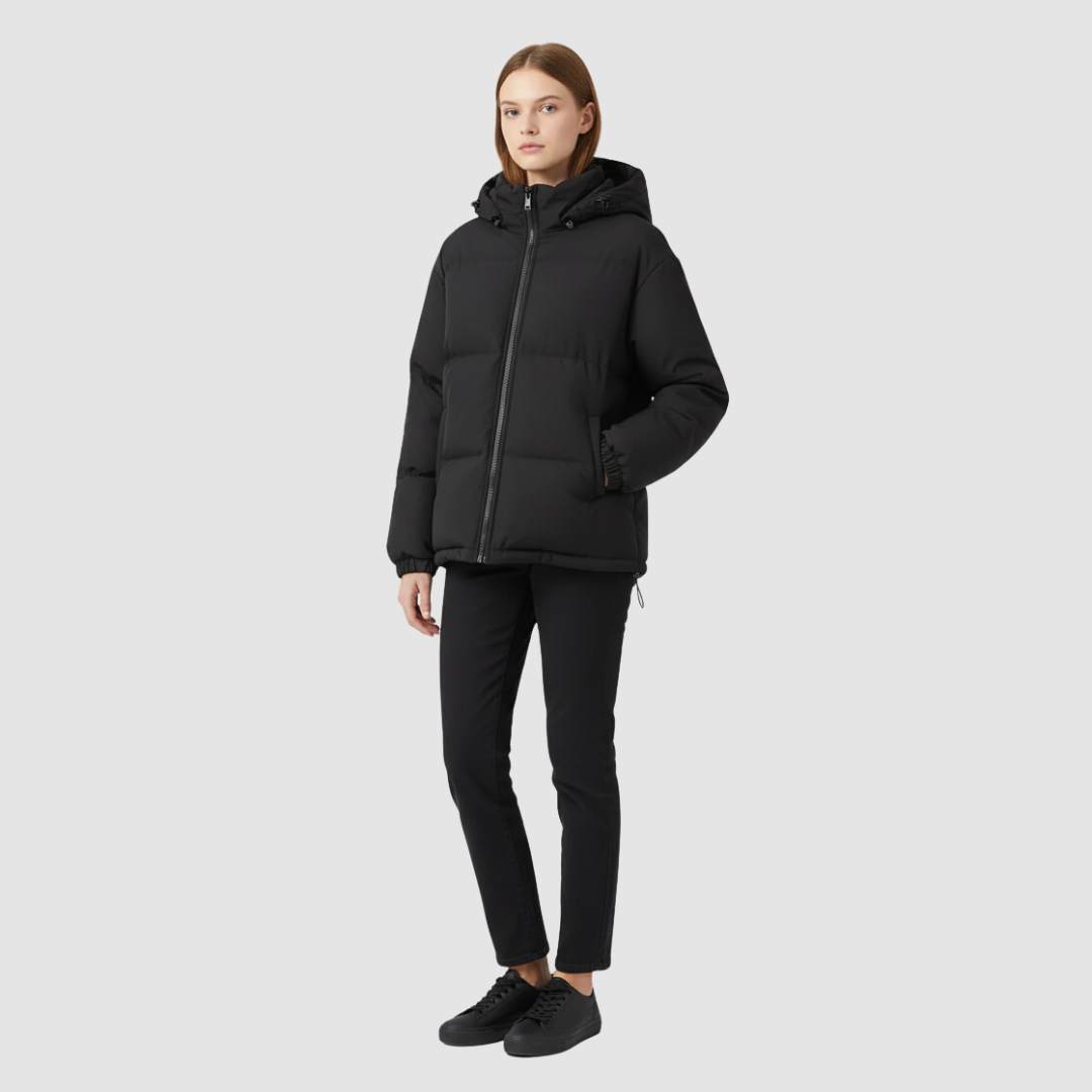 Giacca Piumino con Cappuccio da Donna