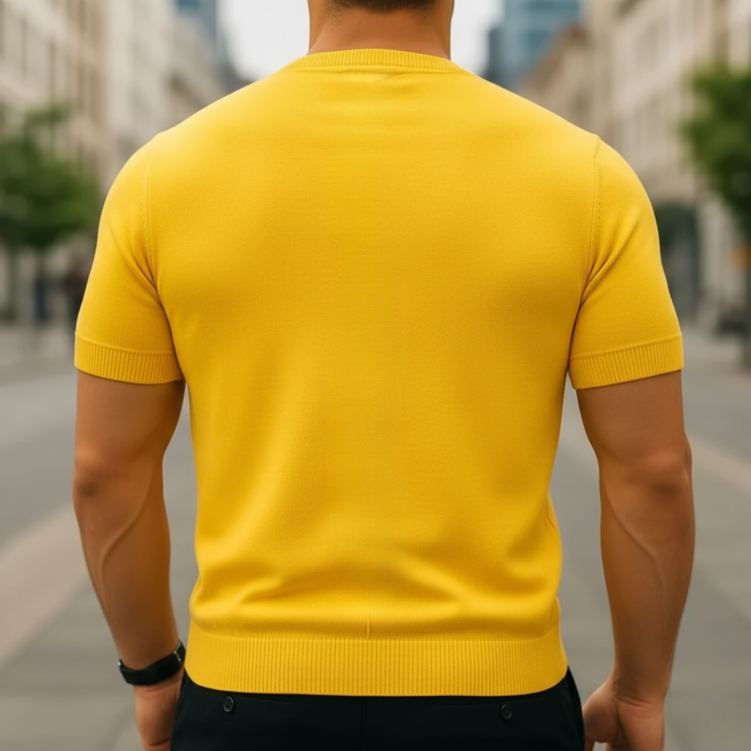 Maglione Uomo Manica Corta in Cashmere