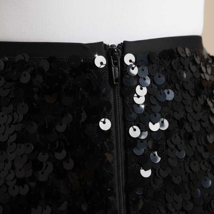 Lange Damenhose mit Pailletten