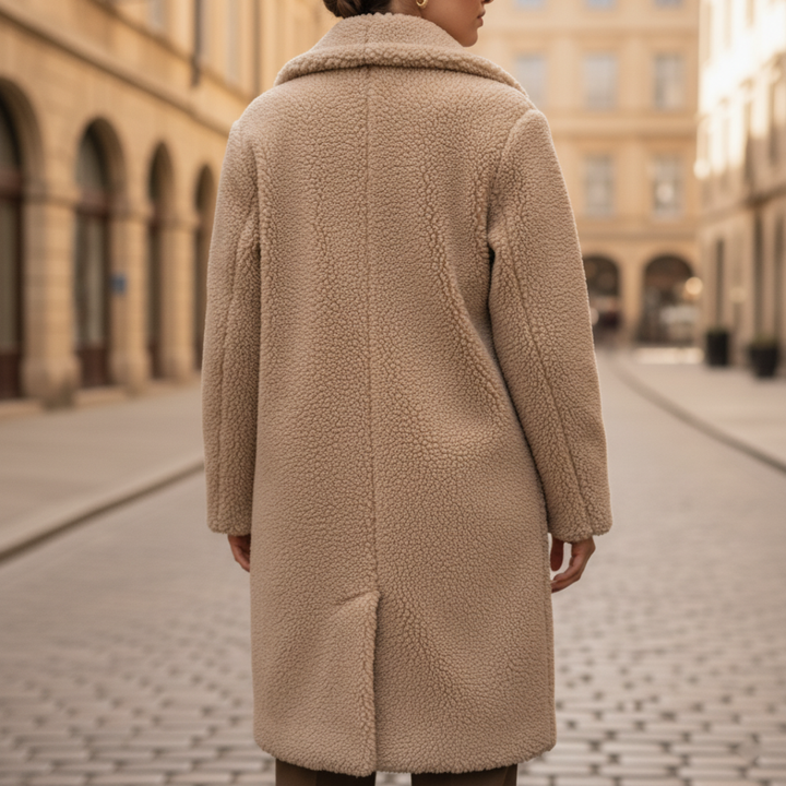 Cappotto Teddy Donna Lungo in Materiale di Qualità