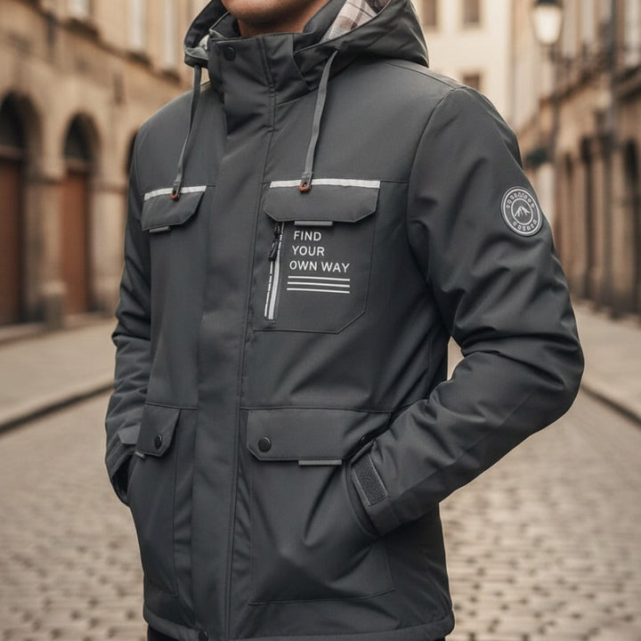 Giacca invernale da uomo con cappuccio – Parka elegante