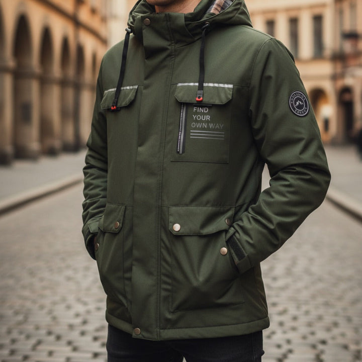 Giacca invernale da uomo con cappuccio – Parka elegante