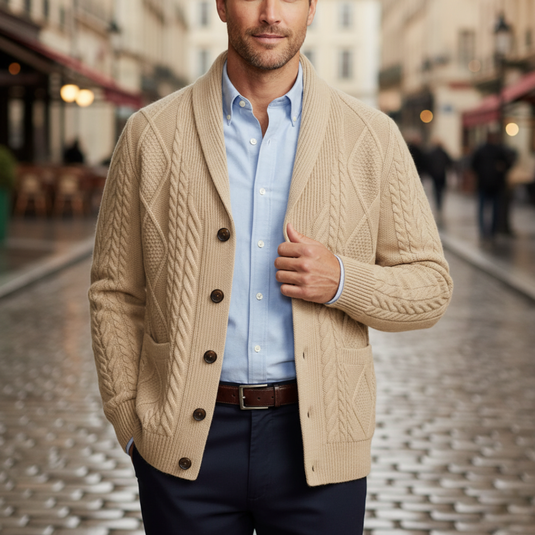 Cardigan Uomo con Bottoni
