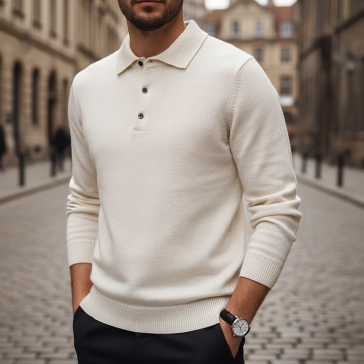 Maglione da uomo con colletto