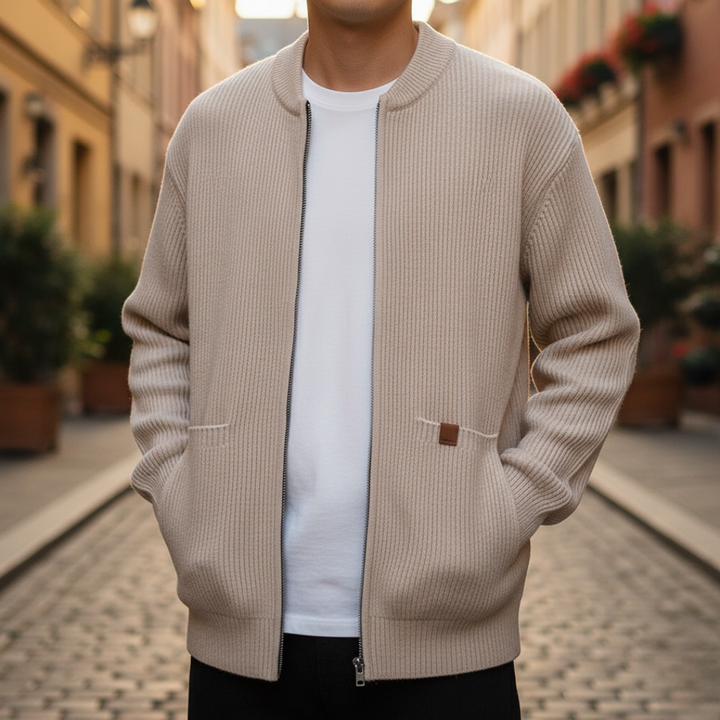 Cardigan Uomo Collo Alto