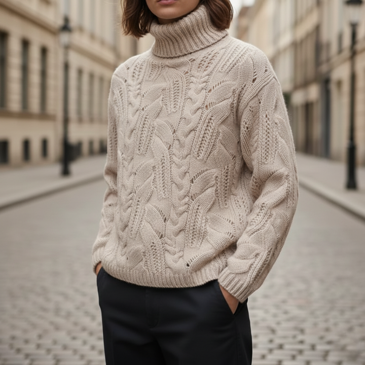 Maglione Donna con Collo Alto