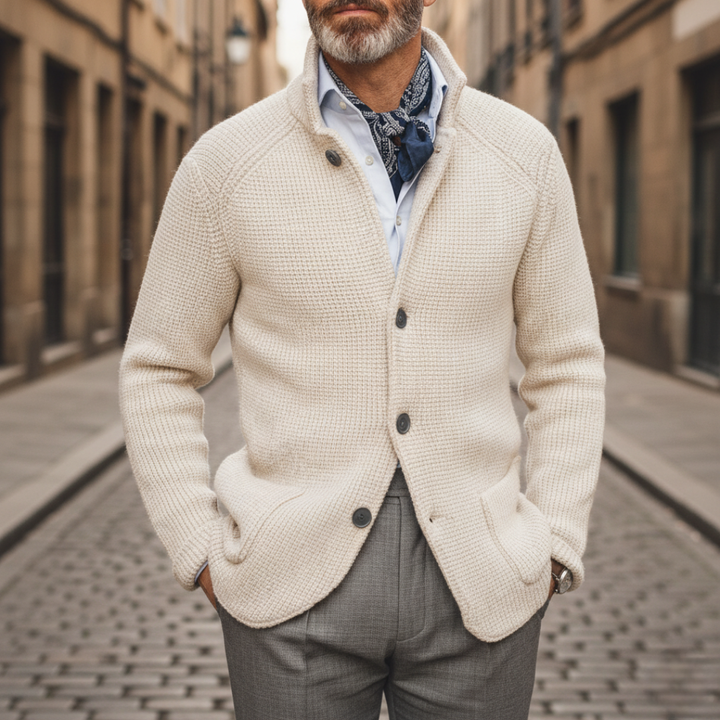 Cardigan Uomo Invernale Maglione Con Bottoni