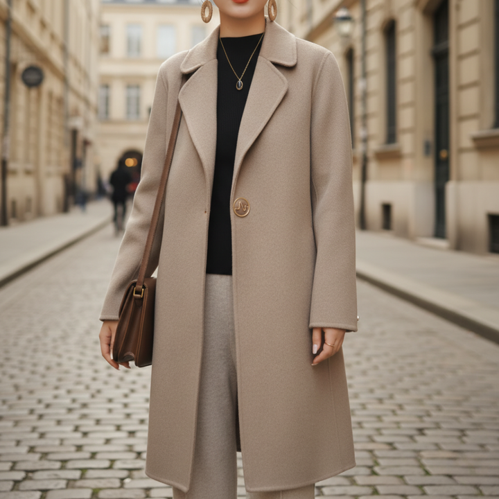 Cappotto Donna Cashmere Corto Invernale Elegante