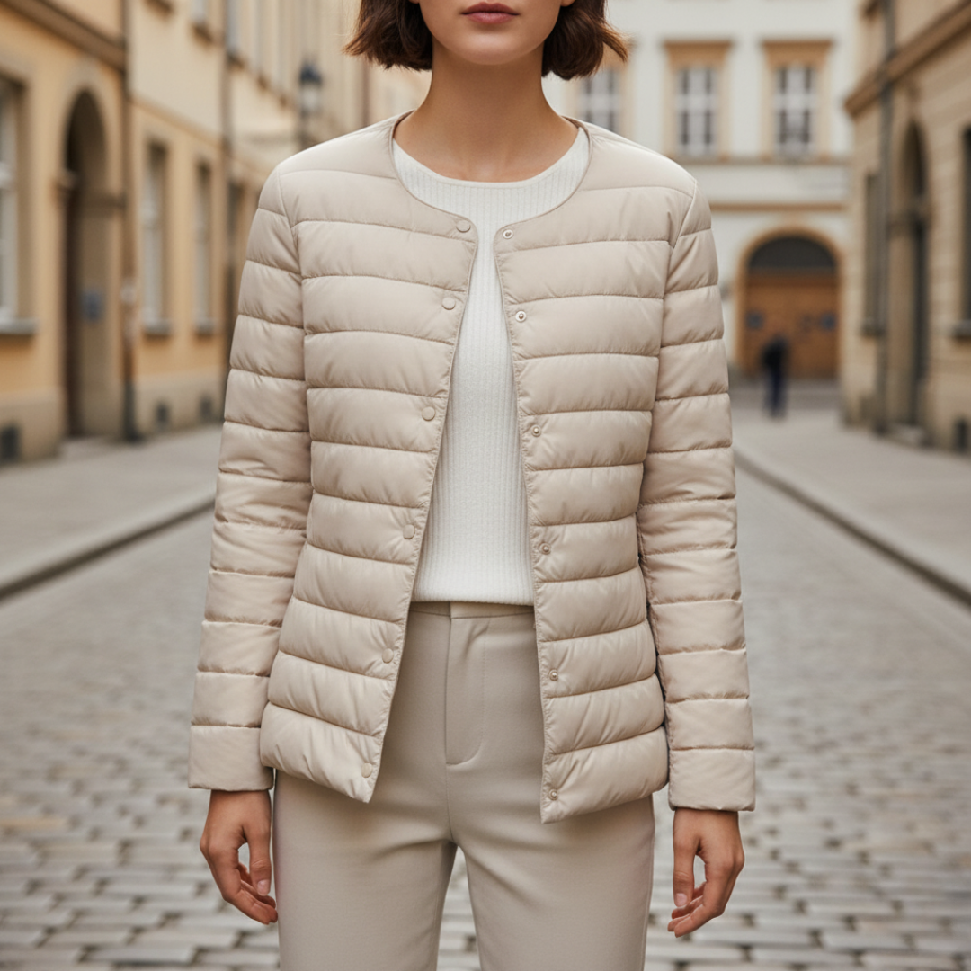 Piumino donna lungo con cappuccio e imbottitura