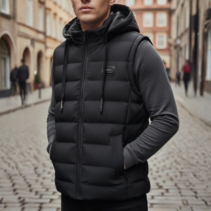 Gilet Uomo Piumino con Cappuccio